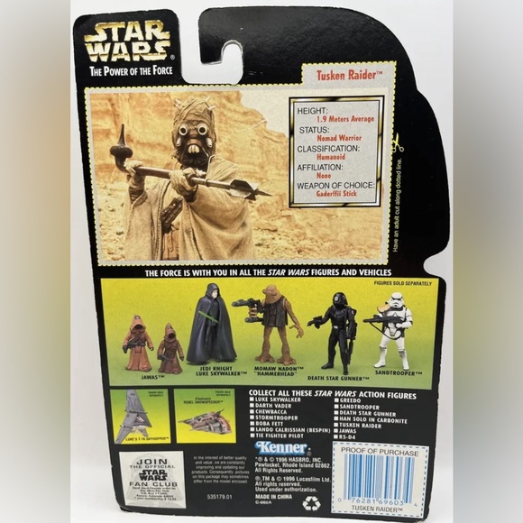 Star Wars The Power Of The Force Tusken Raider with Gaderffii Stick Figure. - Picture 2 of 8